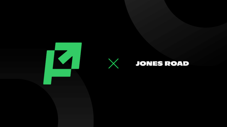 jones road beauty prescient ai case study header image with both logos