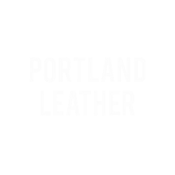 portland leather logo white