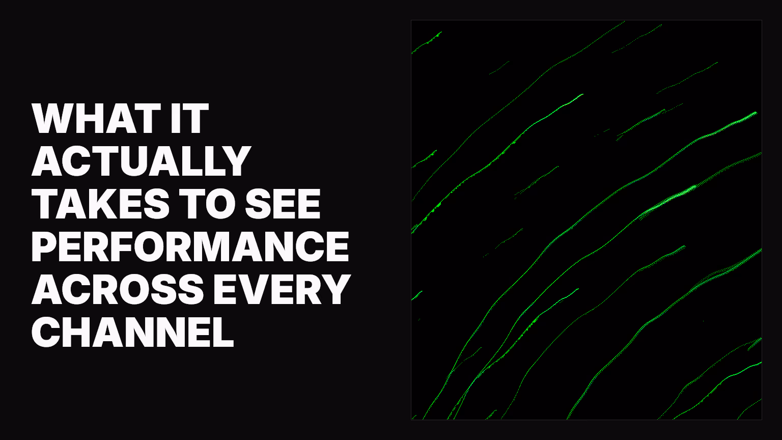 What it actually takes to see performance across every channel