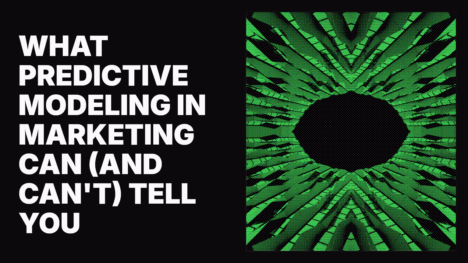 What predictive modeling in marketing can (and can't) tell you