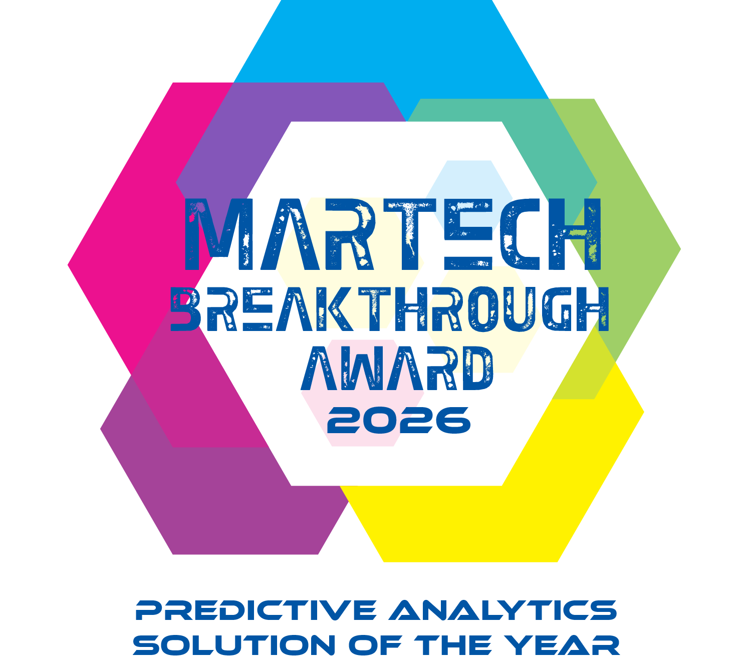 MarTech Breakthrough Award badge, 2026, Prescient AI