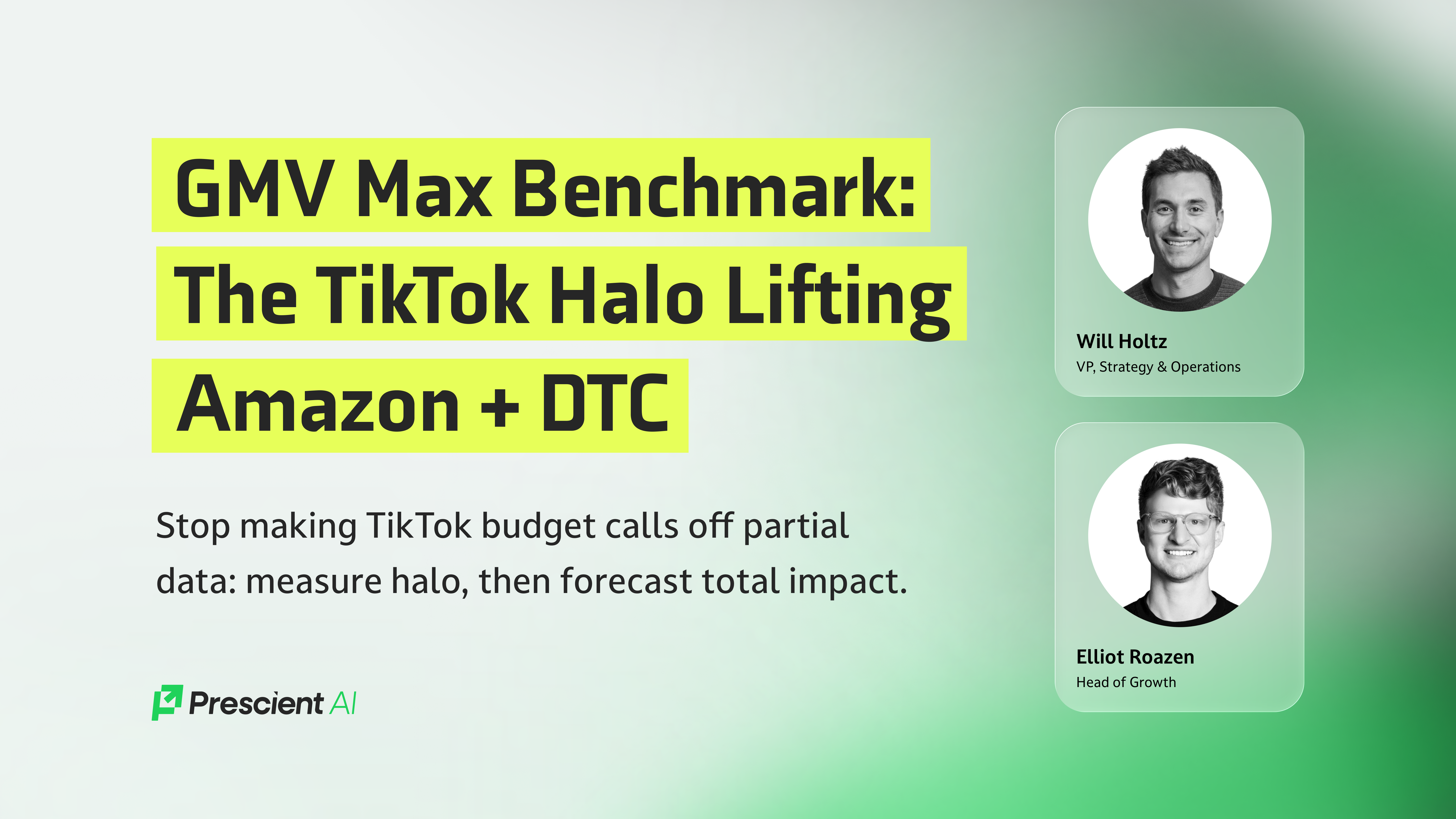 GMV Max Benchmark: The TikTok Halo Lifting Amazon + DTC