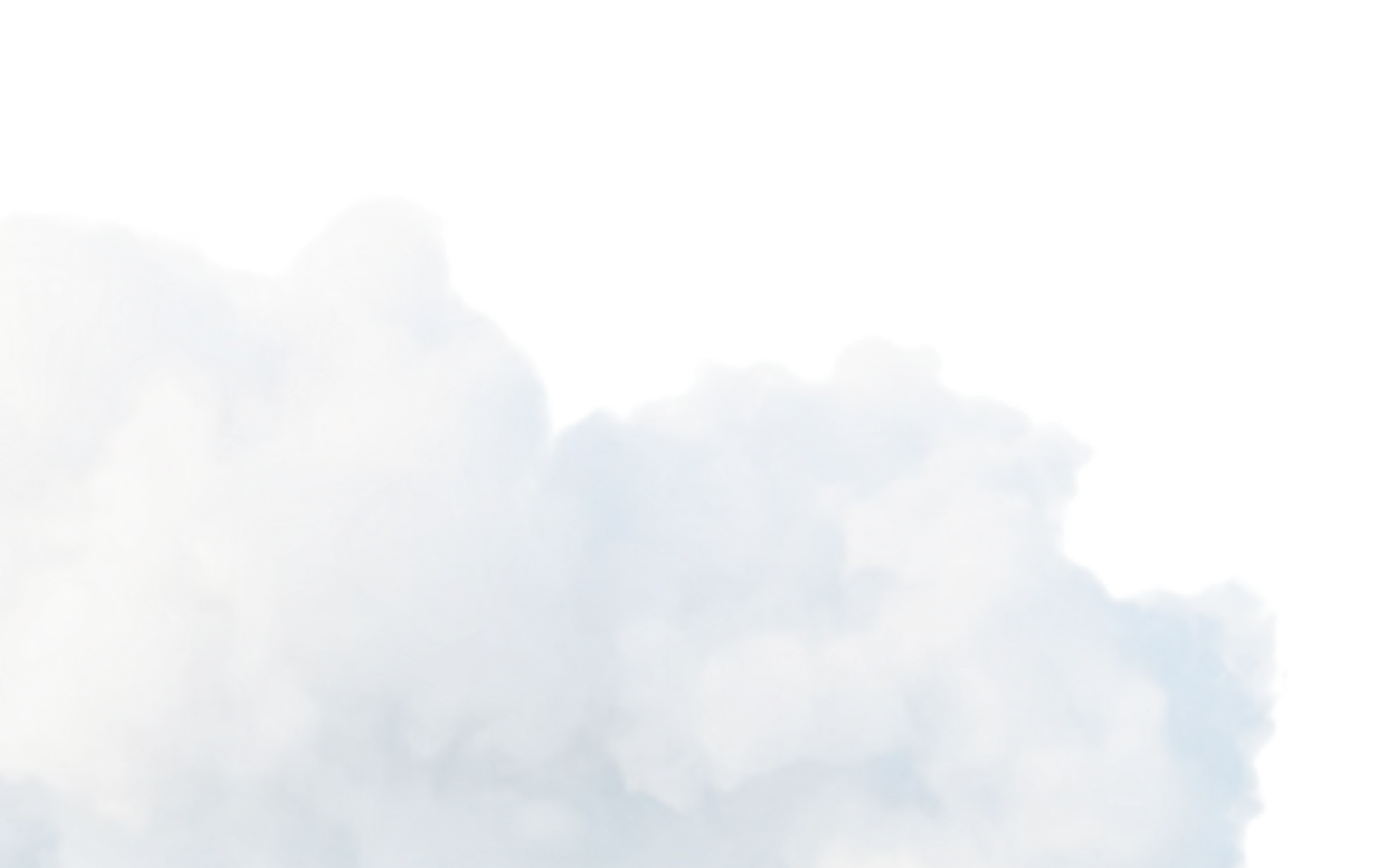 Decorative clouds framing The Forecaster