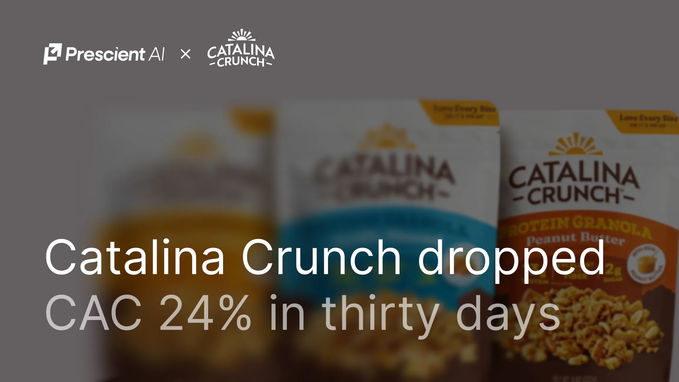 Same model, different question. Catalina Crunch compressed CAC 24% in 30 days.