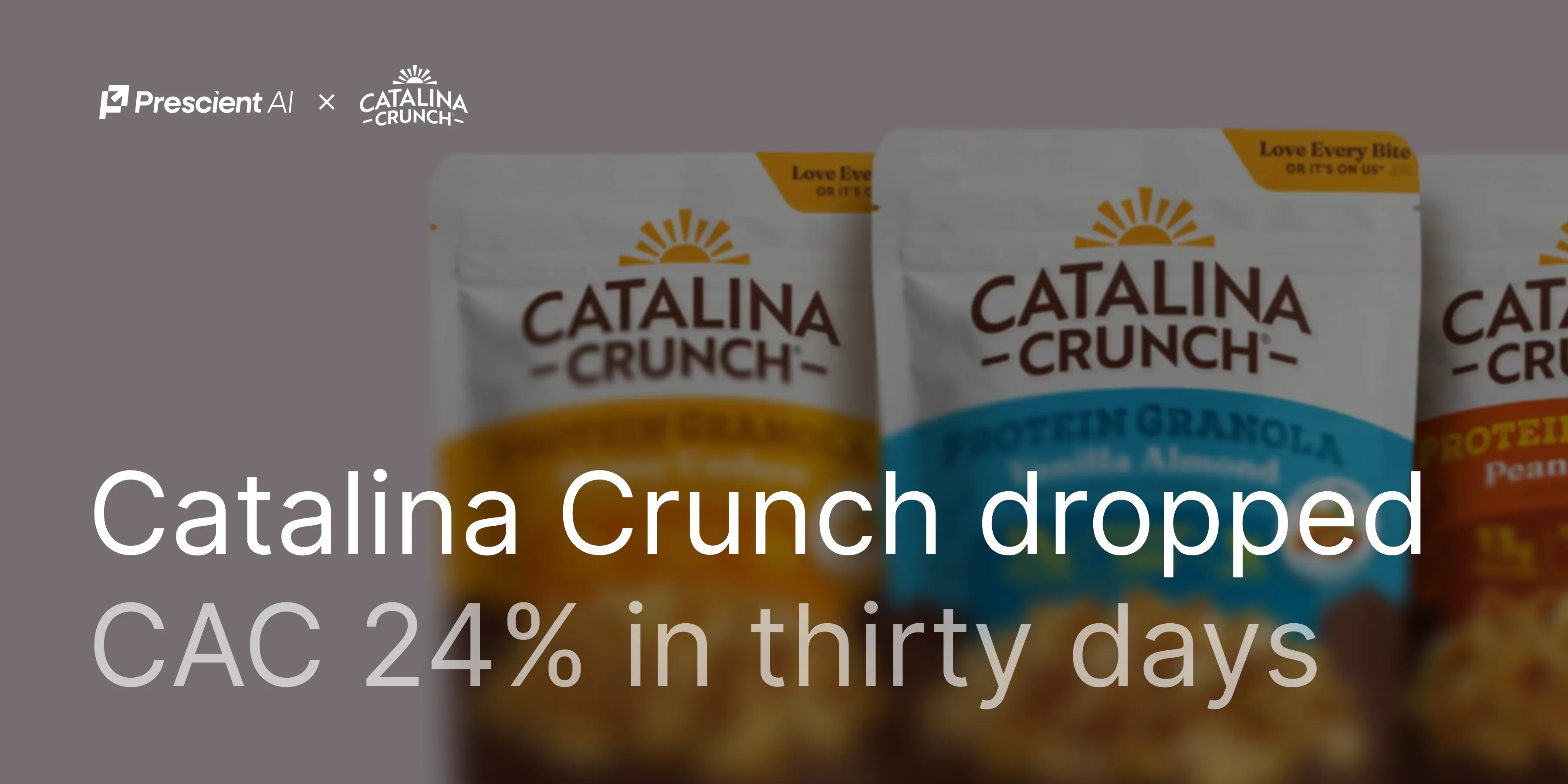 Same model, different question. Catalina Crunch compressed CAC 24% in 30 days.