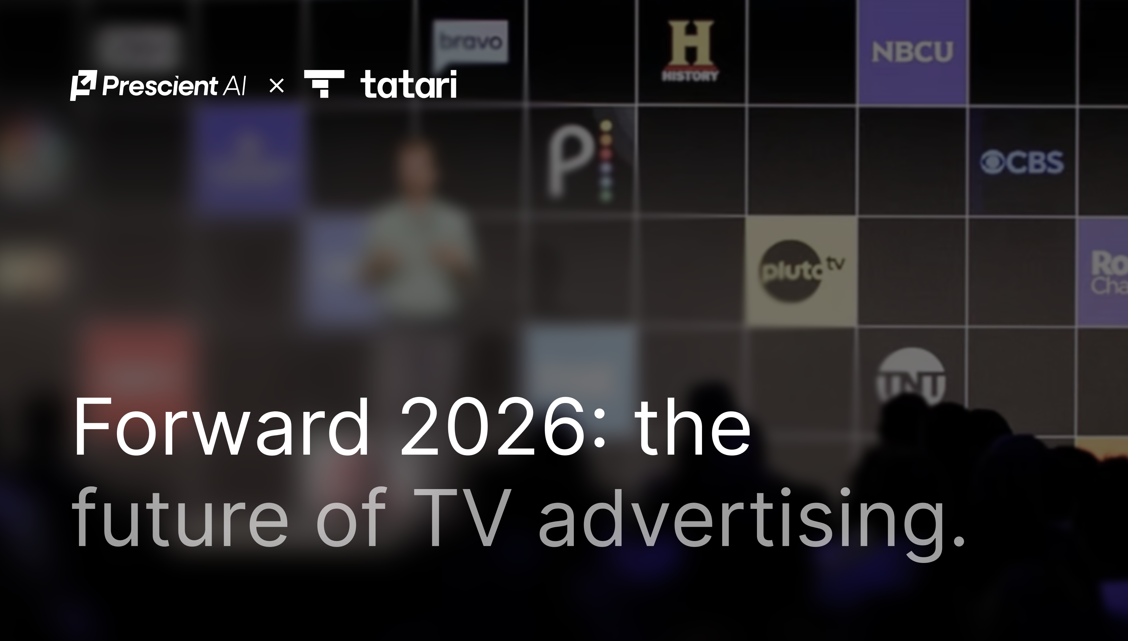 Tatari's forum for the future of TV advertising. Thursday, October 29, The Glasshouse, New York.