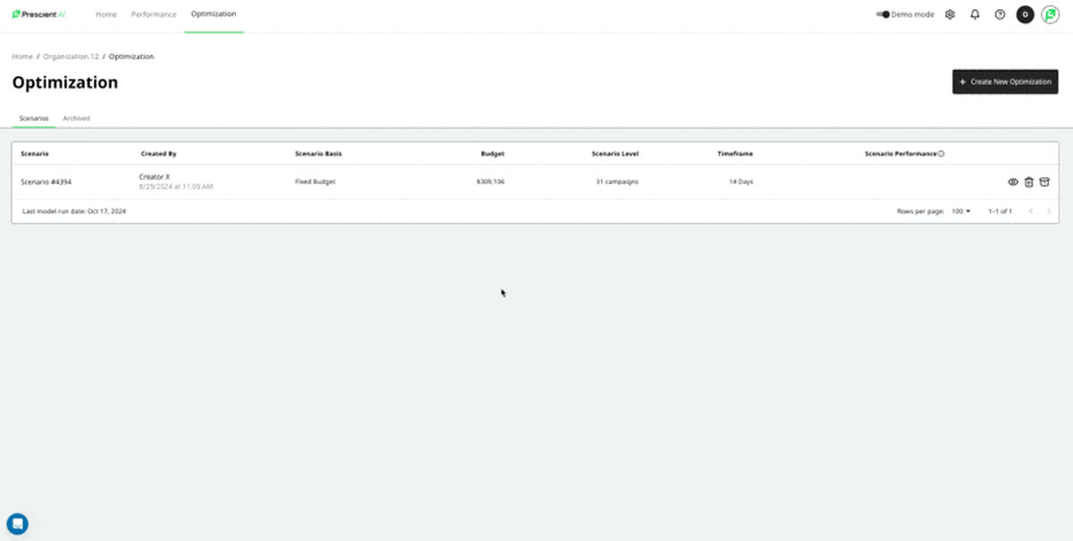 Optimizer: Accept/Reject & New Tracking